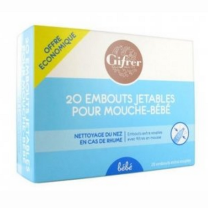 Photo de 20 embouts jetables pour mouche-bébé Gifrer 20 embouts jetables pour mouche-bébé Gifrer-216089