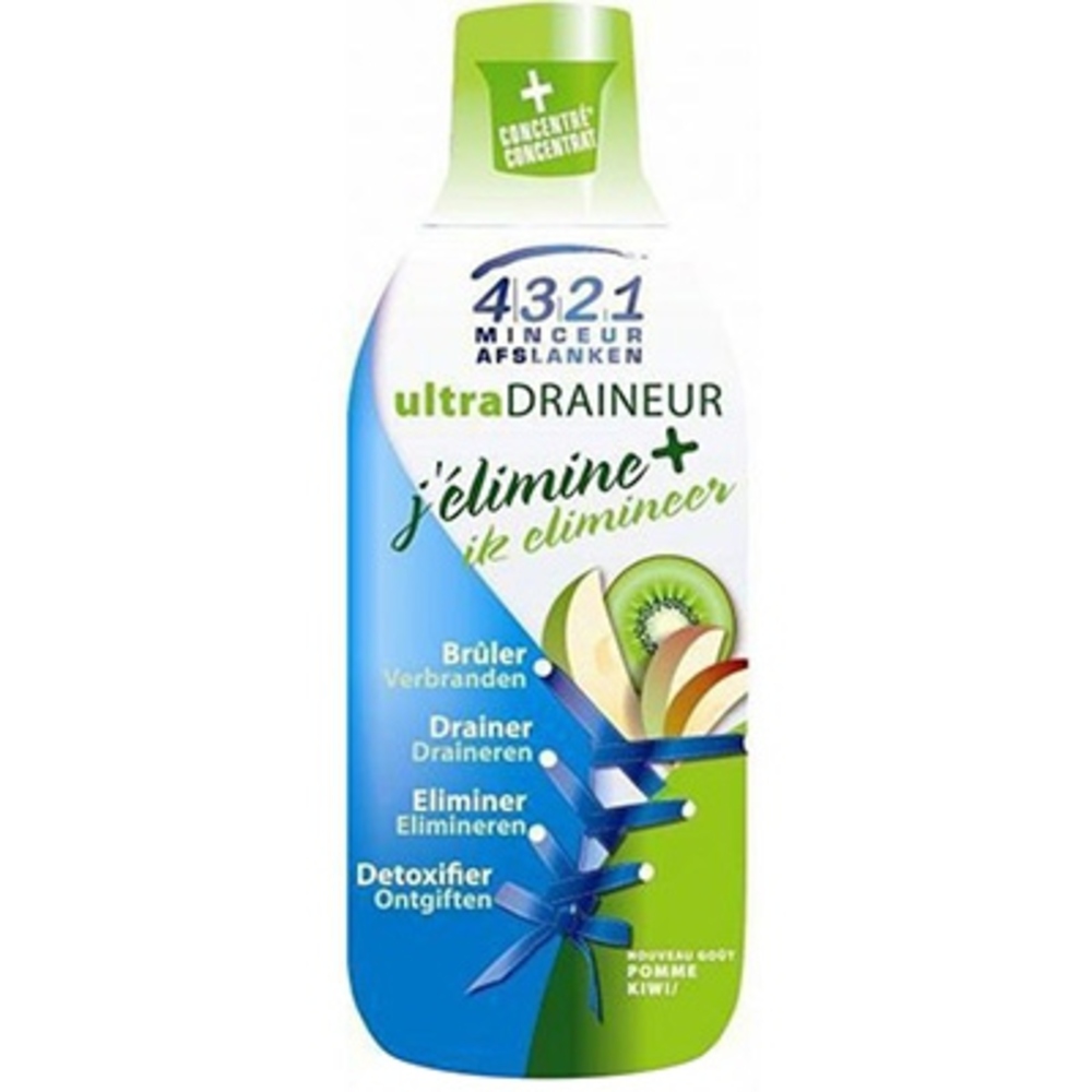 4321 minceur ultra draineur pomme kiwi - 280 ml 4321 minceur ultra draineur pomme kiwi - 280 ml