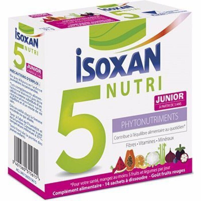 Photo de 5 nutri junior 14 sachets fruits rouges Isoxan 5 nutri junior 14 sachets fruits rouges Isoxan-215331