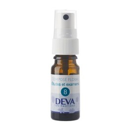 8 - Etudes et examens bio - 10.0 ml - Complexes d'élixirs floraux bio - Deva -15783