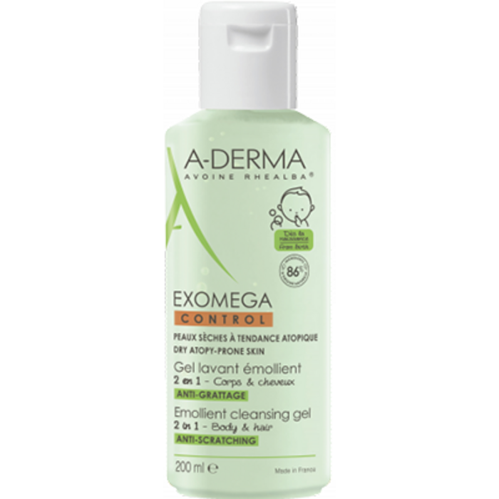 Photo de A-derma exomega control gel lavant emollient 200ml Aderma A-derma exomega control gel lavant emollient 200ml Aderma-222550