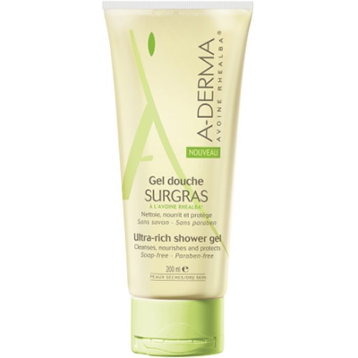 Photo de A-derma gel douche surgras - 200ml Aderma A-derma gel douche surgras - 200ml Aderma-145050