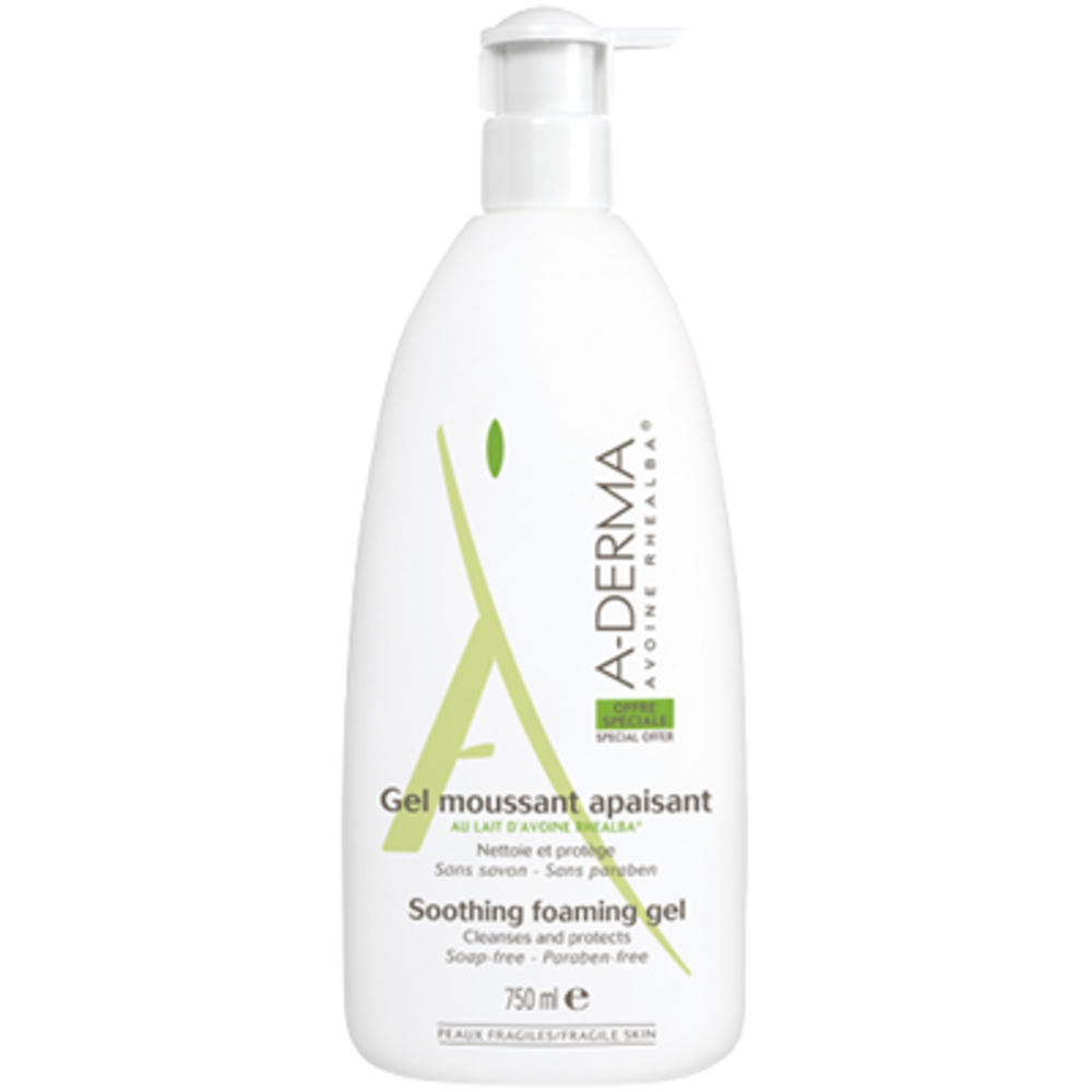 Photo de A-derma gel moussant apaisant - 750ml Aderma A-derma gel moussant apaisant - 750ml Aderma-146878