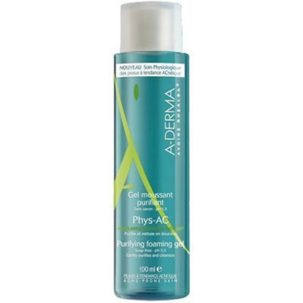 Photo de A-derma phys-ac gel moussant purifiant 100ml Aderma A-derma phys-ac gel moussant purifiant 100ml Aderma-223493