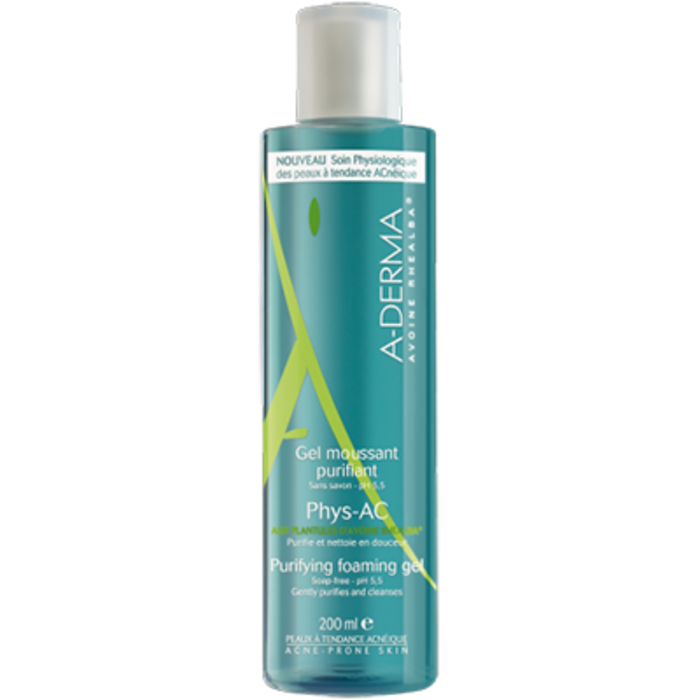 Photo de A-derma phys-ac gel moussant purifiant - 200ml Aderma A-derma phys-ac gel moussant purifiant - 200ml Aderma-146742