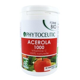 Acérola 1000 mg bio - 28.0 unites - forme - institut phytoceutic Vitamine C-5839