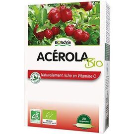 Acérola Bio 800 20 ampoules - Biotechnie -136591