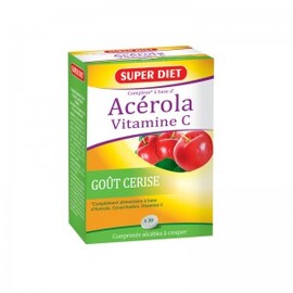 Acérola vitamine c - 30.0 unites - vitamine c - super diet -4597