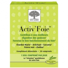 Activ Foie - 30 comprimés - NEW NORDIC -148061