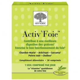 Activ foie - 30 comprimés - new nordic -148061