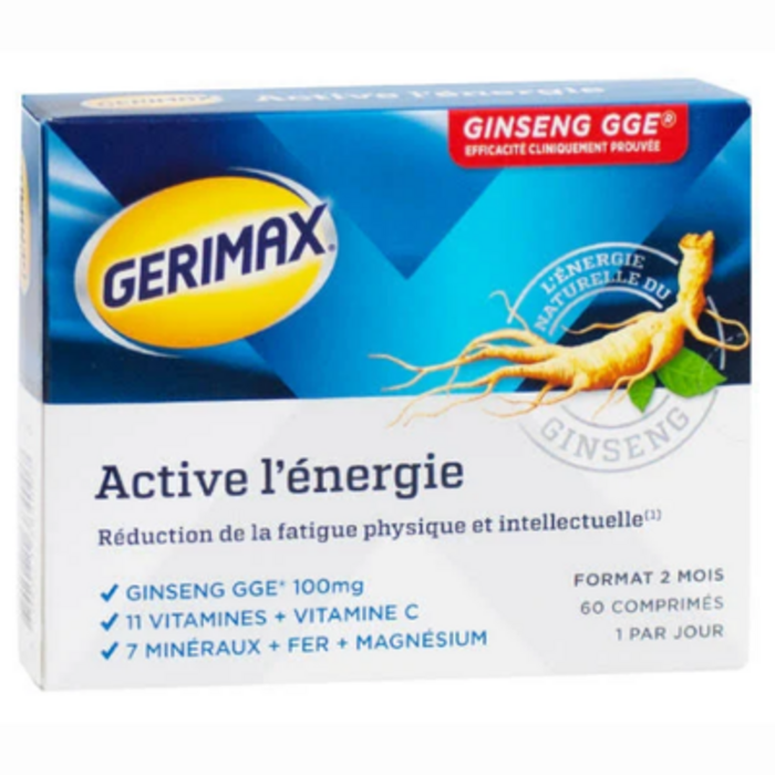 Photo de Active l'energie 60 comprimés Gerimax Active l'energie 60 comprimés Gerimax-215352