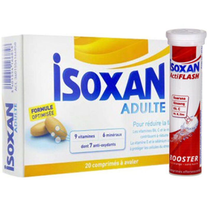 Photo de Adulte 20 comprimés + actiflash booster offert Isoxan Adulte 20 comprimés + actiflash booster offert Isoxan-225959