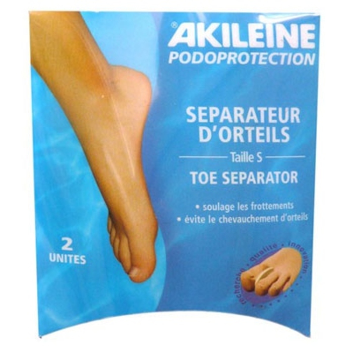 Photo de Akileine podoprotection séparateur d'orteils demi-lune taille s - 2 unités Akileïne Akileine podoprotection séparateur d'orteils demi-lune taille s - 2 unités Akileïne-120486