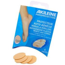 Akileine protecteur auto-adhésif verrues et durillons x4 - akileïne -219165