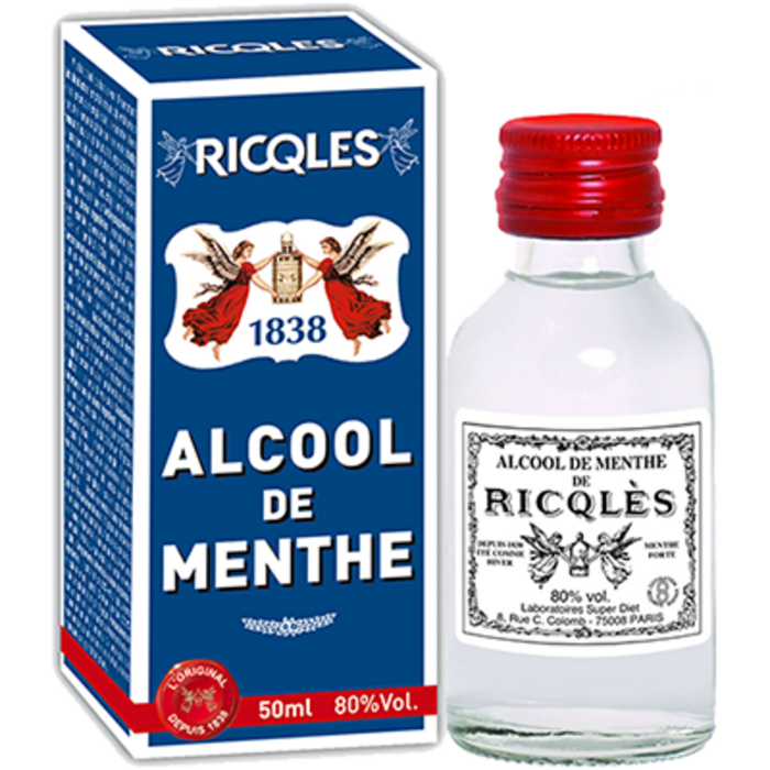 Alcool de menthe - flacon rond 5cl Ricqles-132014