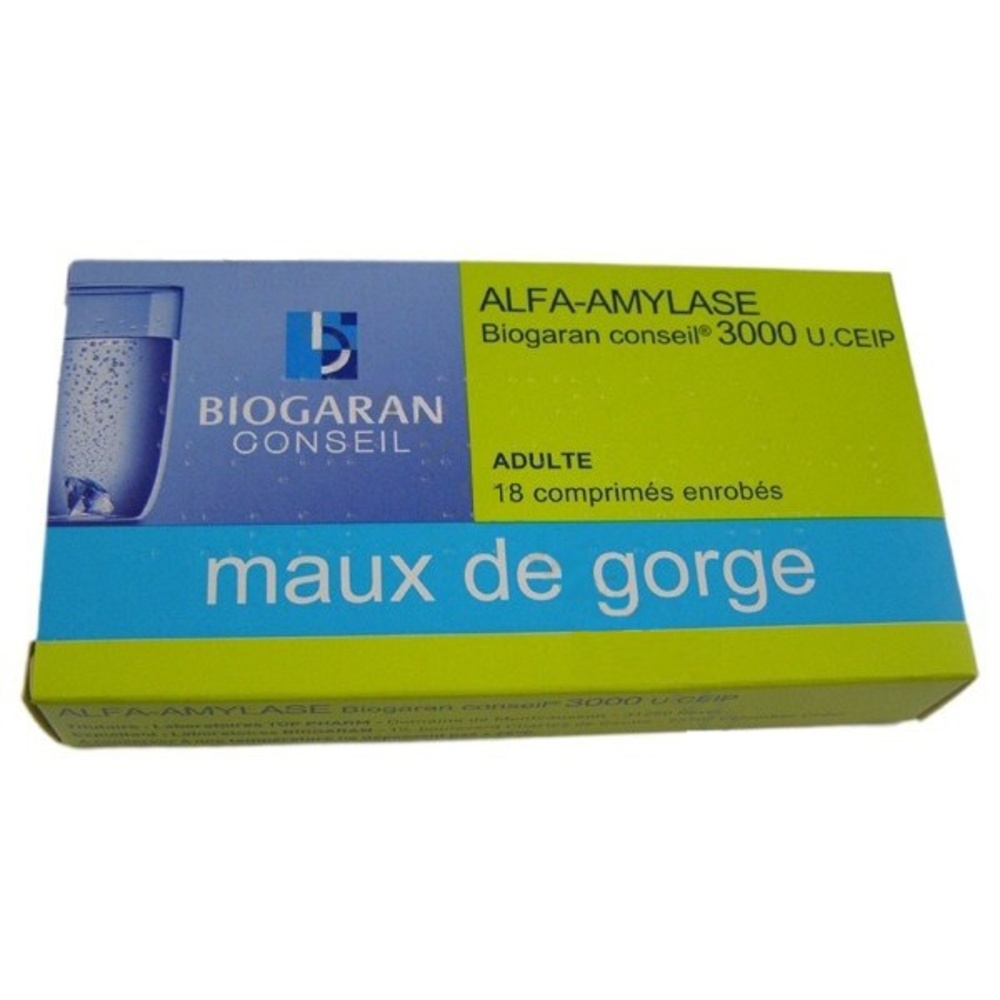 Photo de Alfa-amylase conseil - 18 comprimés Biogaran Alfa-amylase conseil - 18 comprimés Biogaran-192530