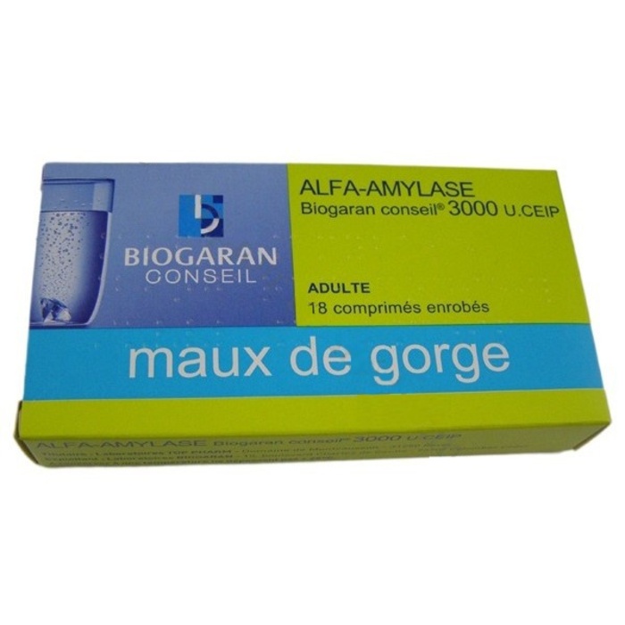 Photo de Alfa-amylase conseil - 18 comprimés Biogaran Alfa-amylase conseil - 18 comprimés Biogaran-192530