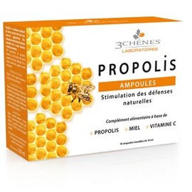 Ampoules propolis - 10.0 g - Tonus - Les 3 Chênes -11862