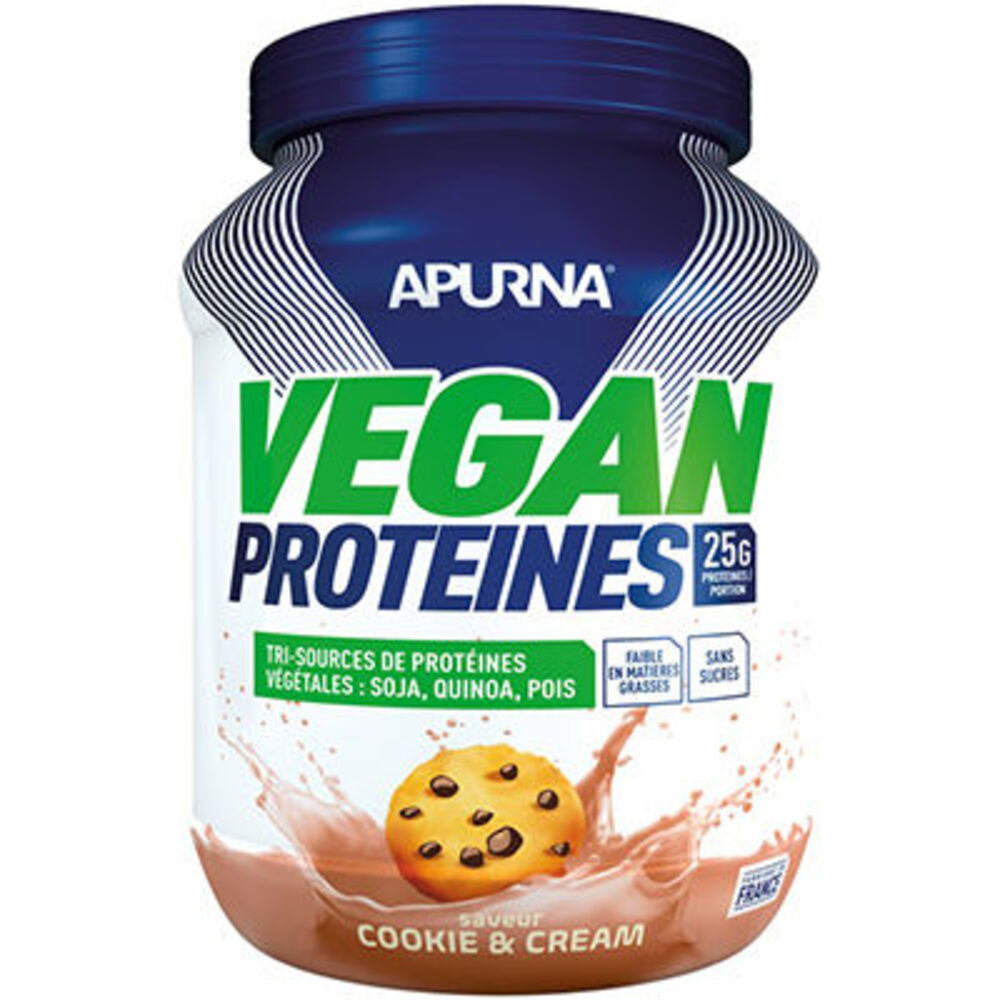 Photo de Apurna vegan protéines cookie & cream 660g Apurna Apurna vegan protéines cookie & cream 660g Apurna-225307