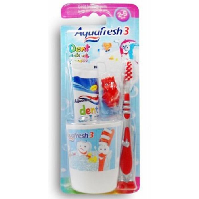 Photo de Aquafresh brosse à dents 3-5ans + gobelet Gsk Aquafresh brosse à dents 3-5ans + gobelet Gsk-191964