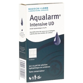 Aqualarm intensive u.d  30 unidoses de 0,5ml - ophtamologie - bausch & lomb -205517