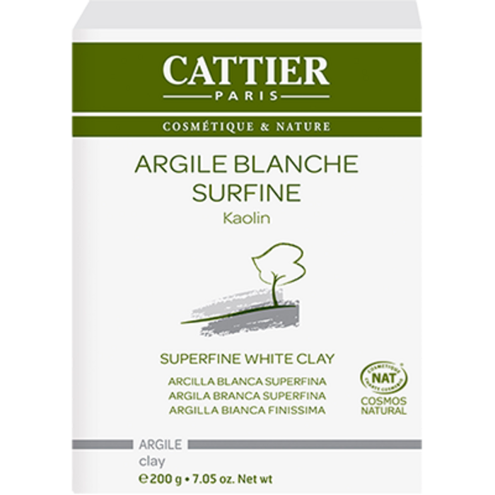 Photo de Argile surfine blanche bio 200g Cattier Argile surfine blanche bio 200g Cattier-1485