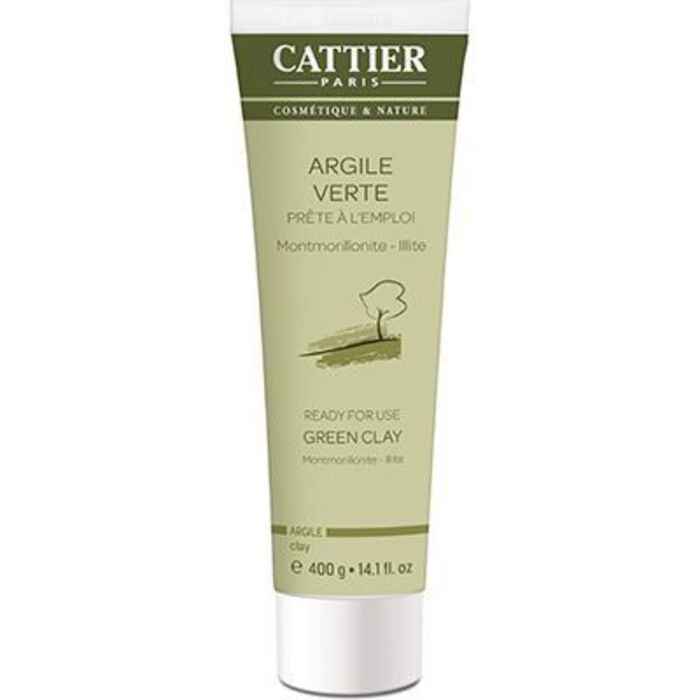 Photo de Argile verte bio tube 400g Cattier Argile verte bio tube 400g Cattier-1489