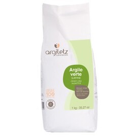 Argile verte surfine - 1000.0 g - Poudre d'argile verte - Argiletz -9618