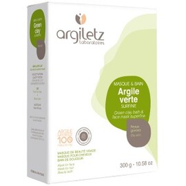 Argile verte surfine - 300.0 g - Poudre d'argile verte - Argiletz -9617