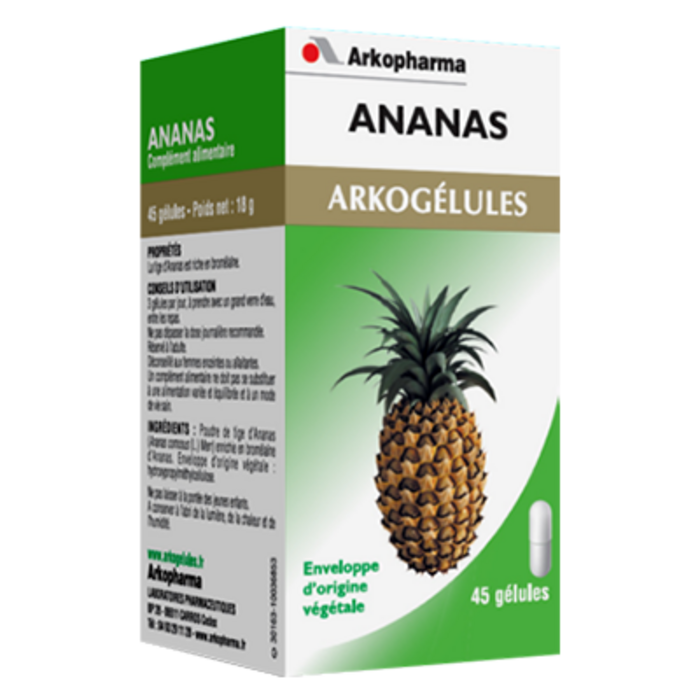 Photo de Arkogelules ananas - 45 gélules Arko pharma Arkogelules ananas - 45 gélules Arko pharma-147756