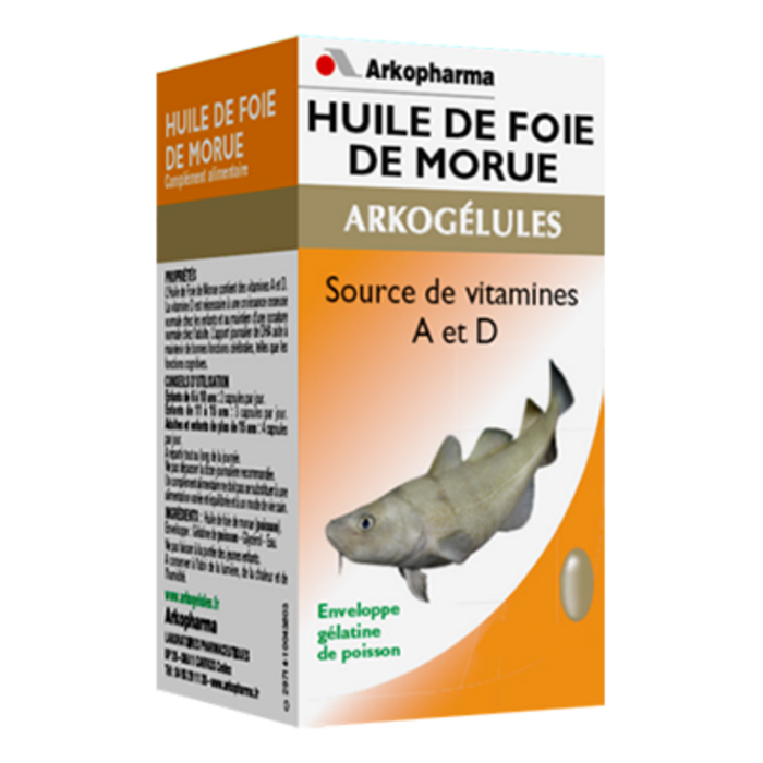 Photo de Arkogelules huile de foie de morue - eco Arko pharma Arkogelules huile de foie de morue - eco Arko pharma-191796