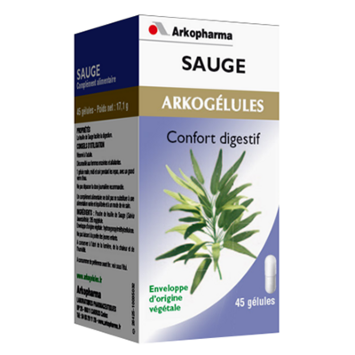 Photo de Arkogelules sauge - 45 gélules Arko pharma Arkogelules sauge - 45 gélules Arko pharma-148043