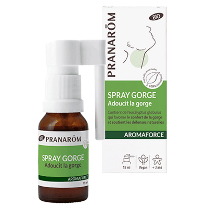 Photo de Aromaforce spray gorge bio 15ml Pranarom Aromaforce spray gorge bio 15ml Pranarom-227871