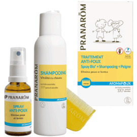 Aromapoux traitement anti-poux spray bio + shampooing + peigne - pranarôm -225913