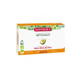 ARTICHAUT BIO -  20 ampoules de 15ml - 20.0 unités - Digestion bien être - Super Diet Draine le foie, confort digestif-4440
