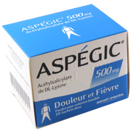 ASPEGIC 500mg - 20 sachets - SANOFI -192266