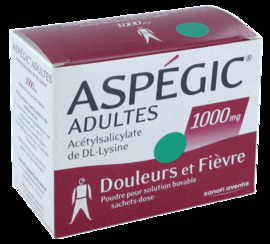 ASPEGIC Adultes 1000mg - 20 sachets - SANOFI -192431