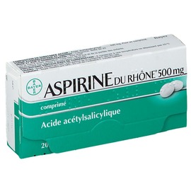 Aspirine du rhône 500mg - 20 comprimés - bayer -194043