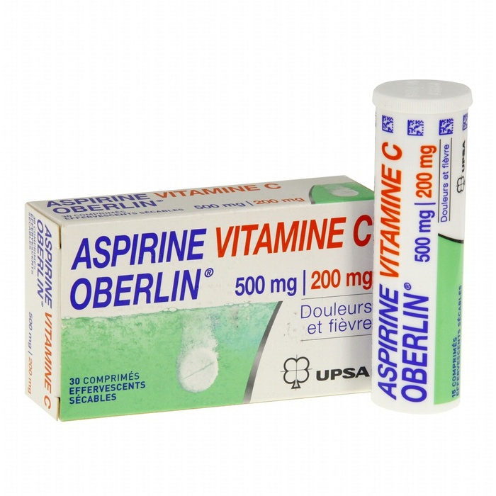 Aspirine vitamine c oberlin 500mg/200mg Upsa-206897