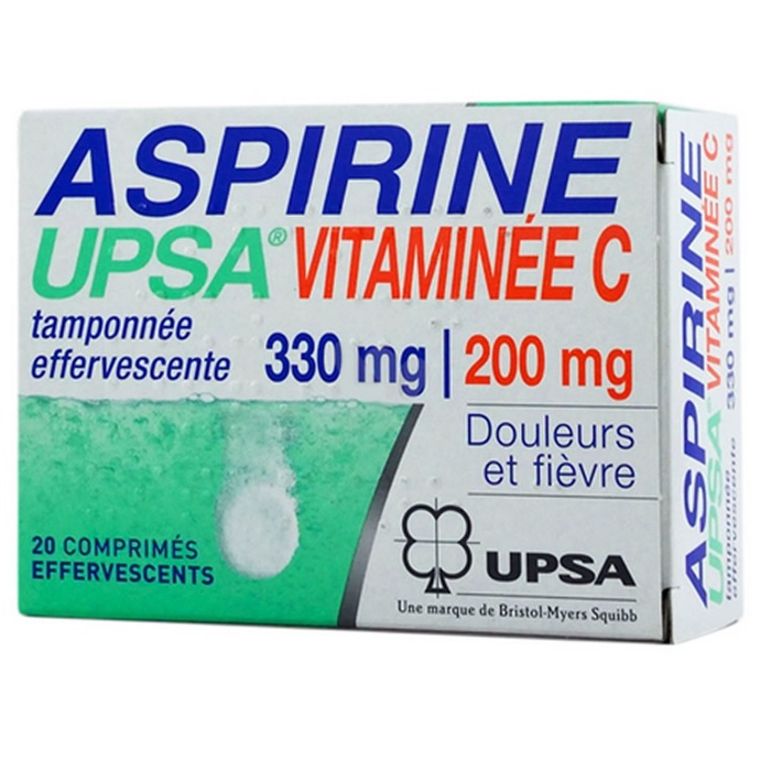 Aspirine vitamine c tamponnée effervescente Upsa-193114