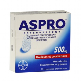 ASPRO 500 Effervescent - 36 comprimés - BAYER -193096