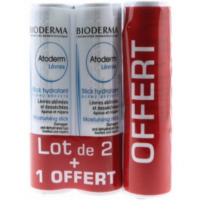 Photo de Atoderm lèvres - lot de 3 Bioderma Atoderm lèvres - lot de 3 Bioderma-197733
