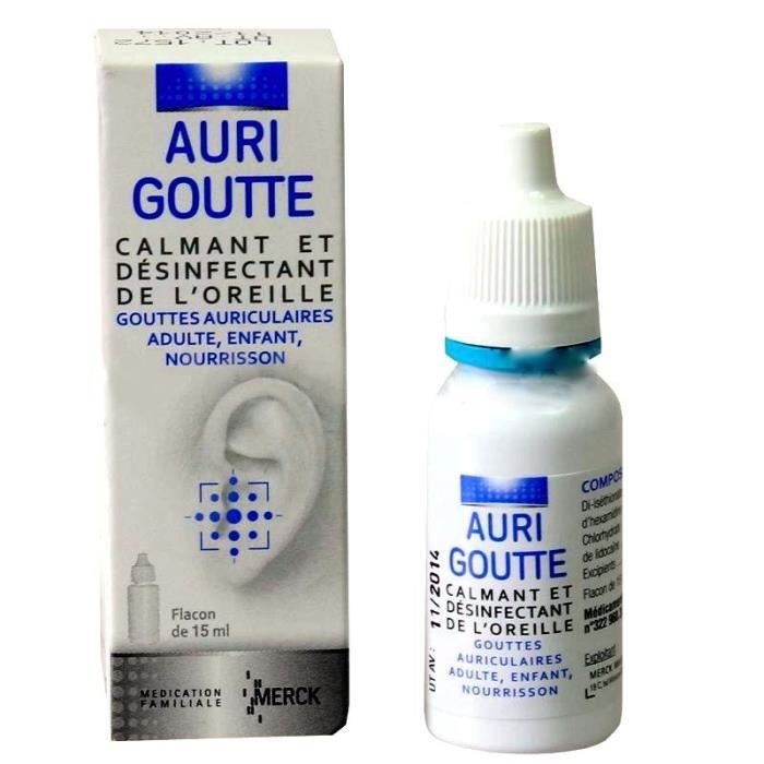 Photo de Aurigoutte gouttes auriculaires Merck Aurigoutte gouttes auriculaires Merck-192742