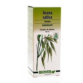 Avena sativa (avoine) bio - 50.0 ml - Gouttes de plantes - teintures mères - Biover Contre la nervosité et l'insomnie-8951