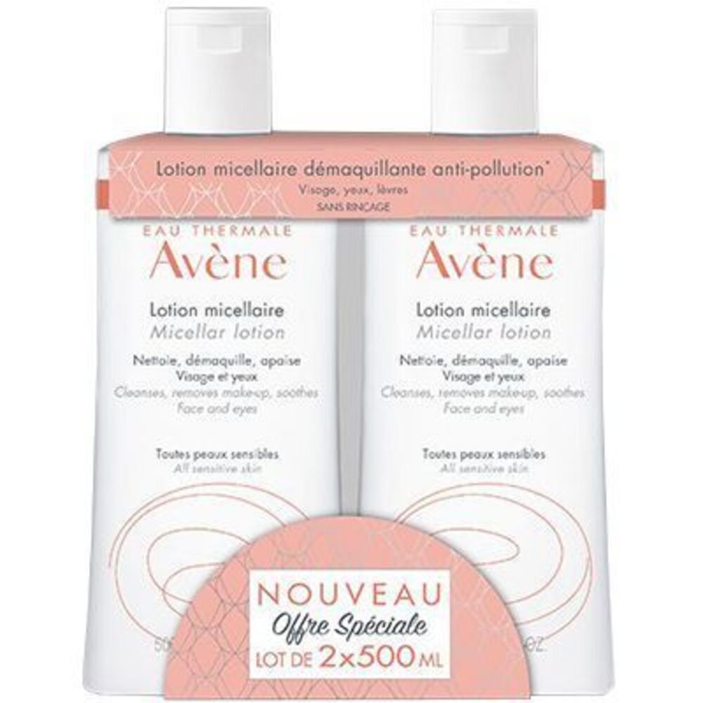 Photo de Avene lotion micellaire 2x500ml Avène Avene lotion micellaire 2x500ml Avène-223474