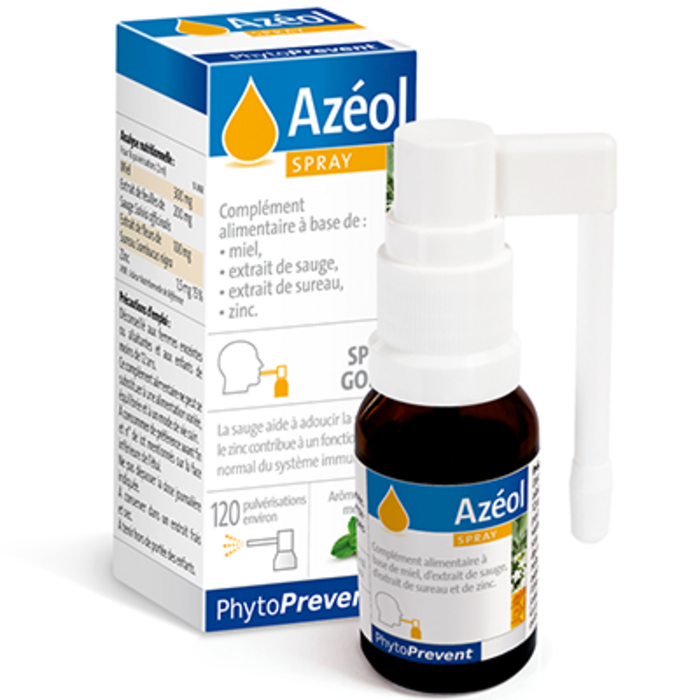 Photo de Azéol spray gorge 15ml Pileje Azéol spray gorge 15ml Pileje-203280