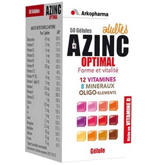 Azinc optimal - 50 gélules Arko pharma-149326