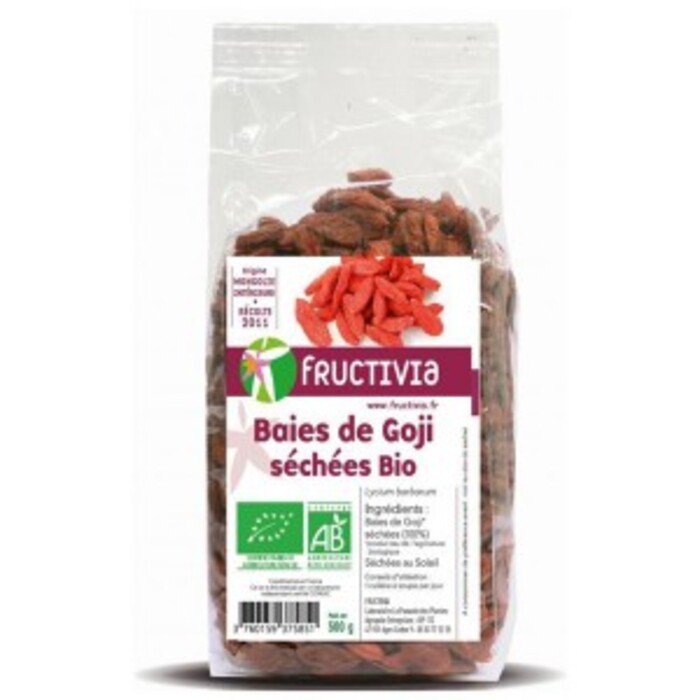 Baies de goji séchées bio - sachet 500 g Fructivia-136089