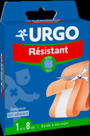 - Bande à découper Résistant - Bande en tissu - Compresse anti-adhérente - 1mx8cm - pansements - Urgo -229581