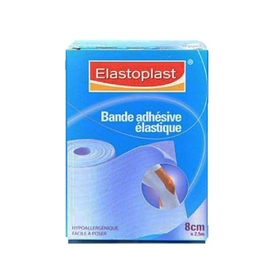 Bande adhésive elastique - 8cm - bandes adhesives elastiques - elastoplast -112509